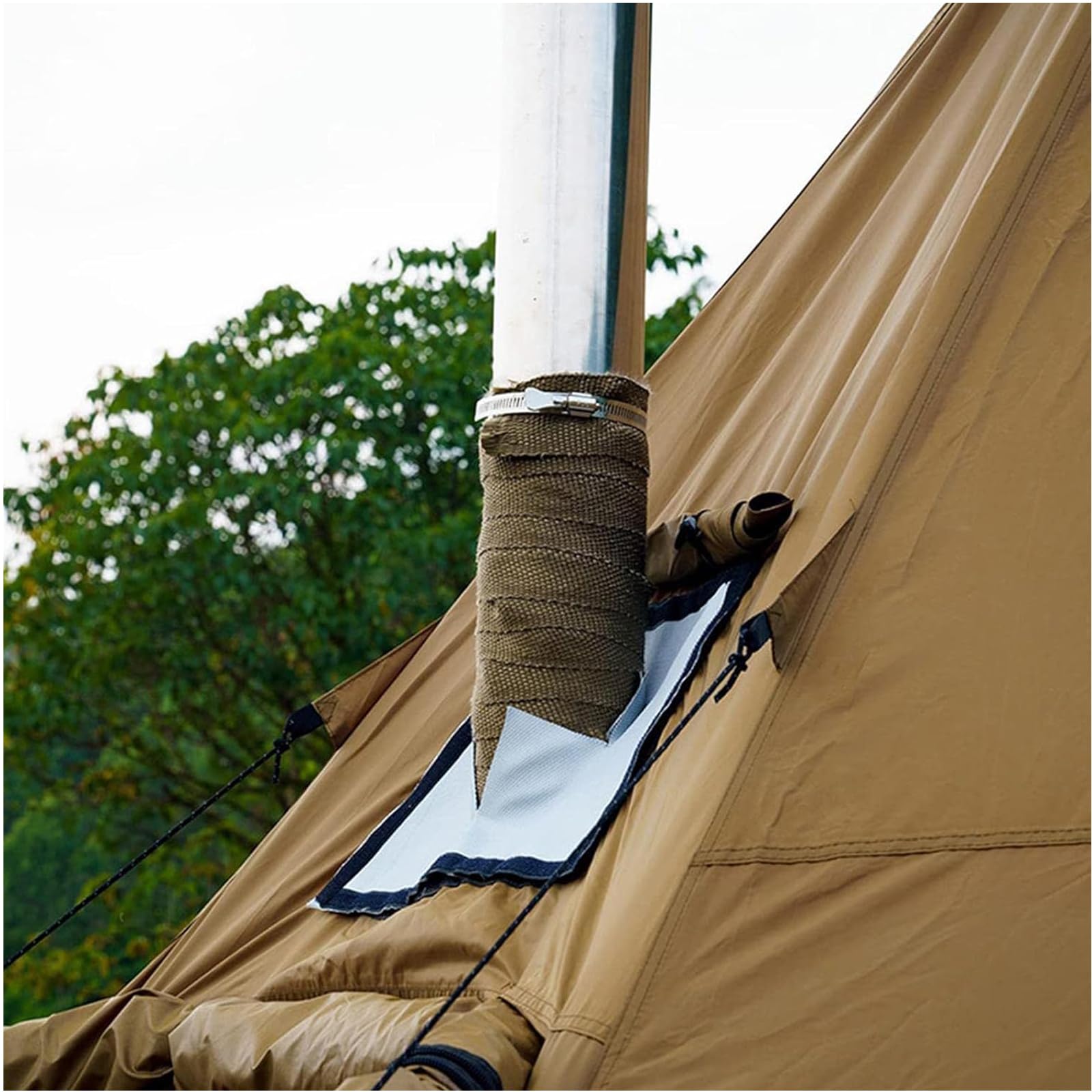 Amazon.co.jp: 断熱布 バンテージ 薪ストーブ用 煙突ガード バイク